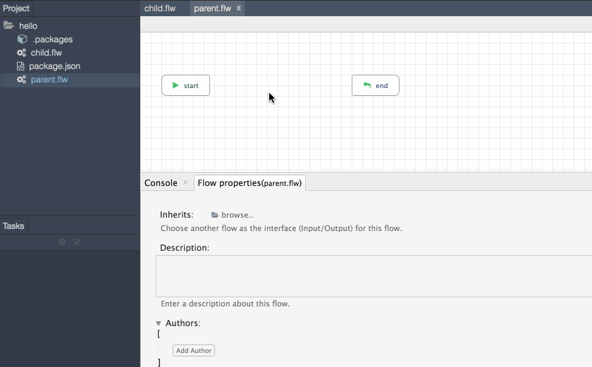 drag and drop subflow